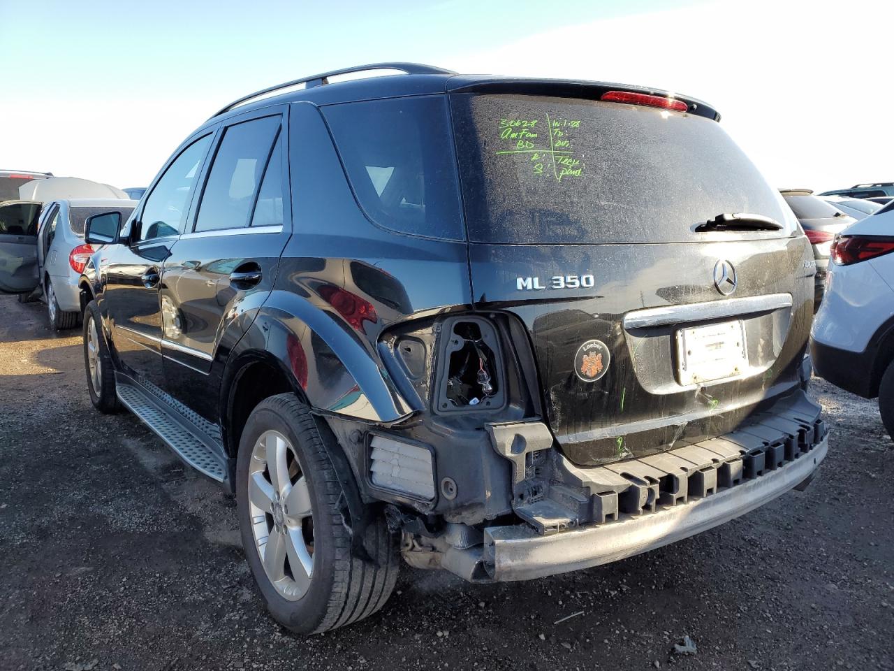 2011 Mercedes-Benz M-klasse VIN 4JGBB8GB7BA707680 Copart auction photo, rear end / front end damage thumbnail 2