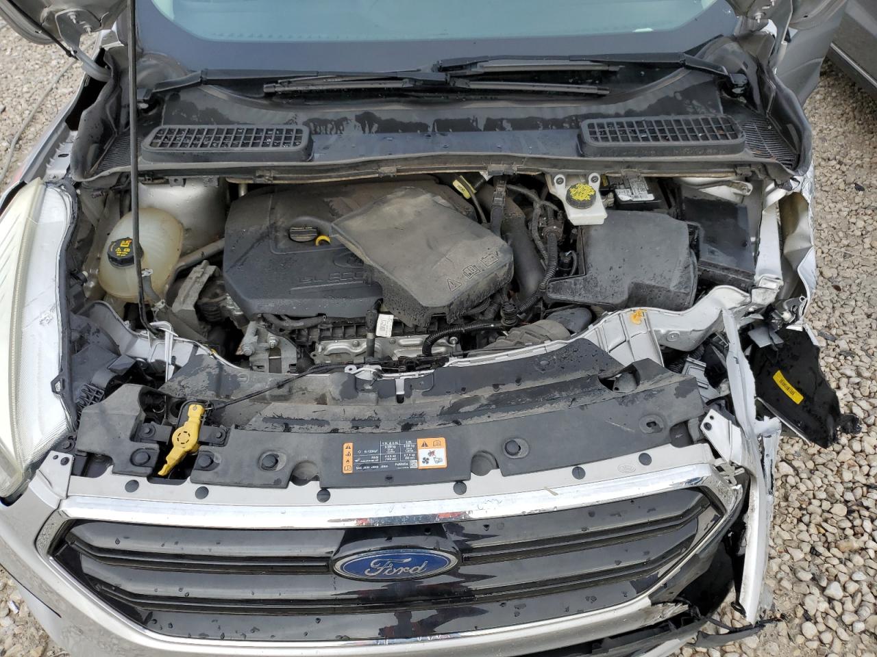 2018 Ford Escape VIN 1FMCU9GD5JUA43043 Copart auction photo, front end / side damage thumbnail 11