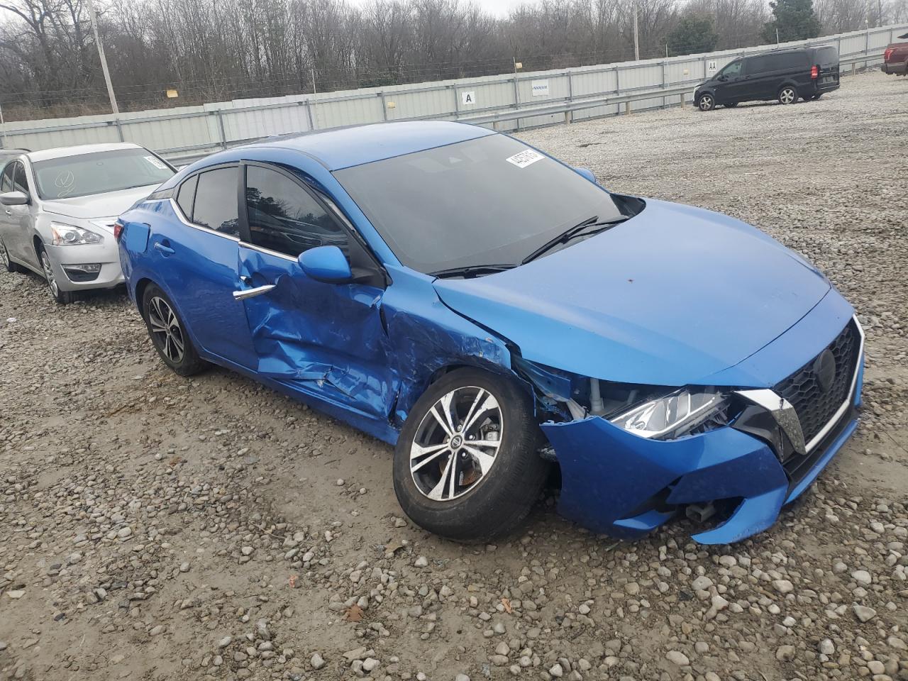 2022 Nissan Sentra VIN 3N1AB8CV8NY315858 Copart auction photo, side / all over damage thumbnail 4