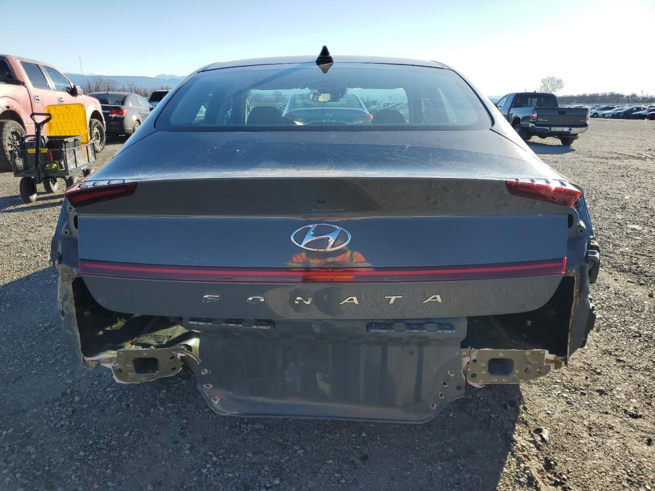 2021 Hyundai Sonata VIN 5NPEG4JA7MH068885 Copart auction photo, rear end damage thumbnail 6