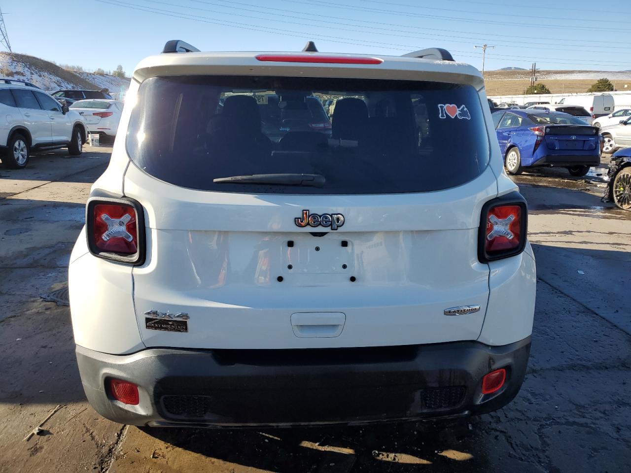 2019 Jeep Renegade VIN ZACNJBBB9KPK49792 Copart auction photo, front end / side damage thumbnail 6