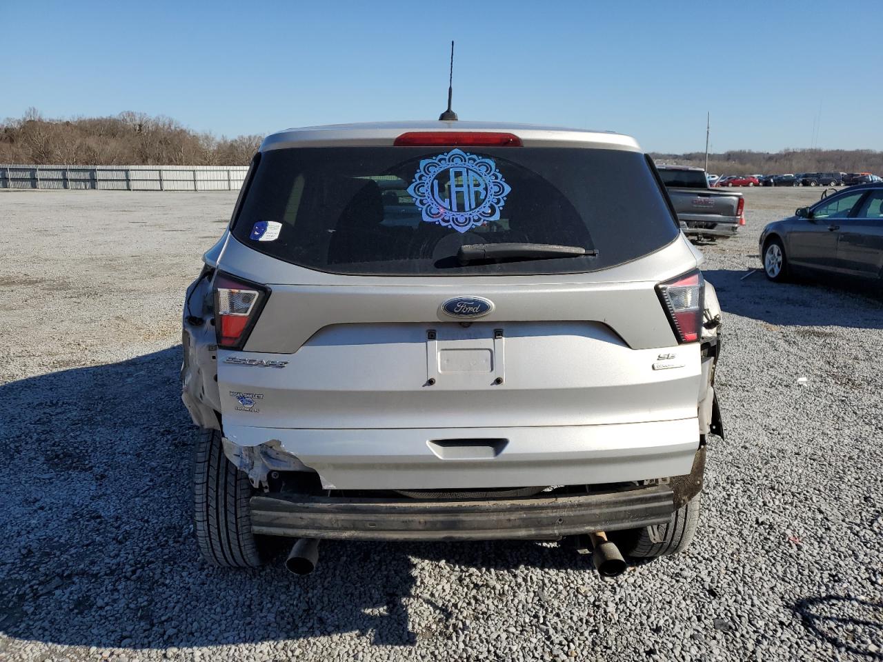 2017 Ford Escape VIN 1FMCU0G91HUD67107 Copart auction photo, rear end / side damage thumbnail 6
