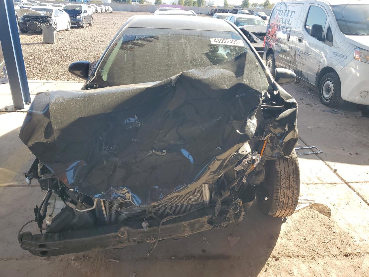 2017 Toyota Corolla VIN 2T1BURHE4HC910981 Copart auction photo, front end / side damage thumbnail 5
