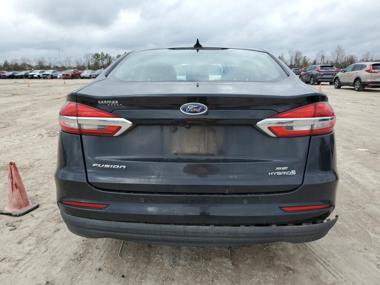 2019 Ford Fusion VIN 3FA6P0LU7KR140138 Copart auction photo, side / front end damage thumbnail 6