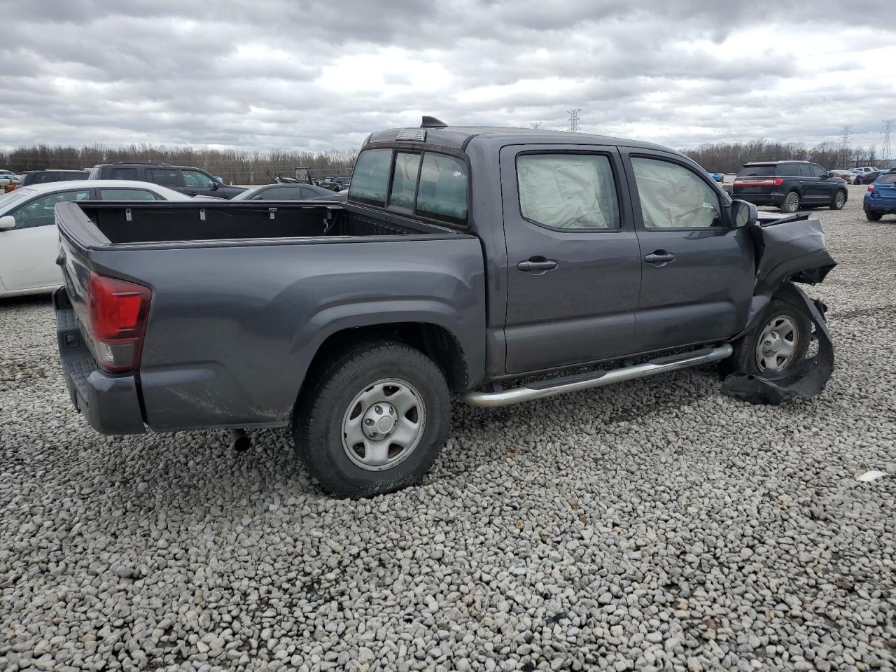 2018 Toyota Tacoma VIN 5TFAX5GN9JX121469 Copart auction photo, rollover damage thumbnail 3