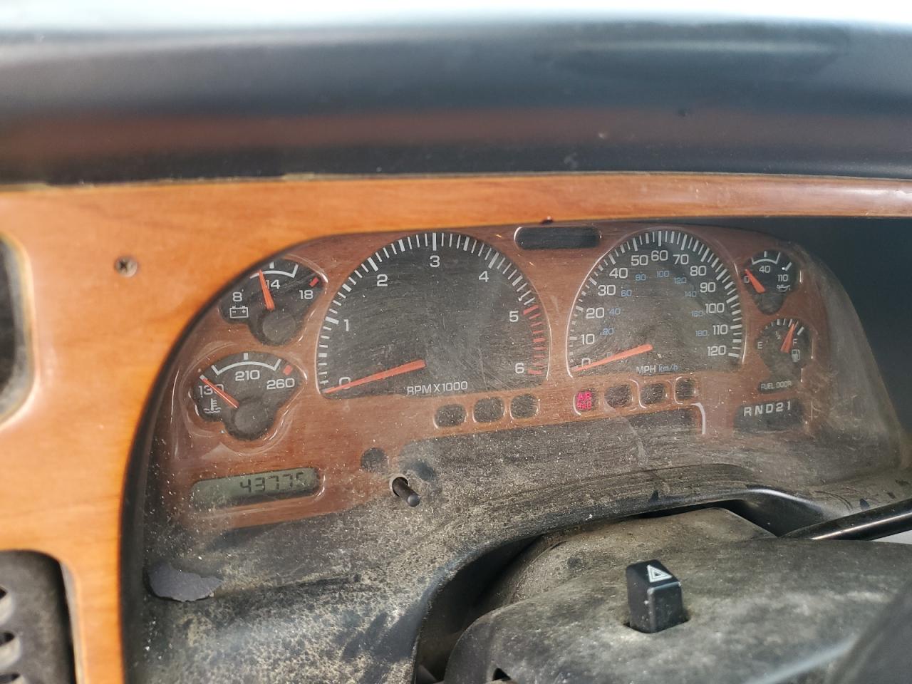 1998 Dodge RAM VIN 3B7HC12Z1WG110667 Copart auction photo, front end / side damage thumbnail 9