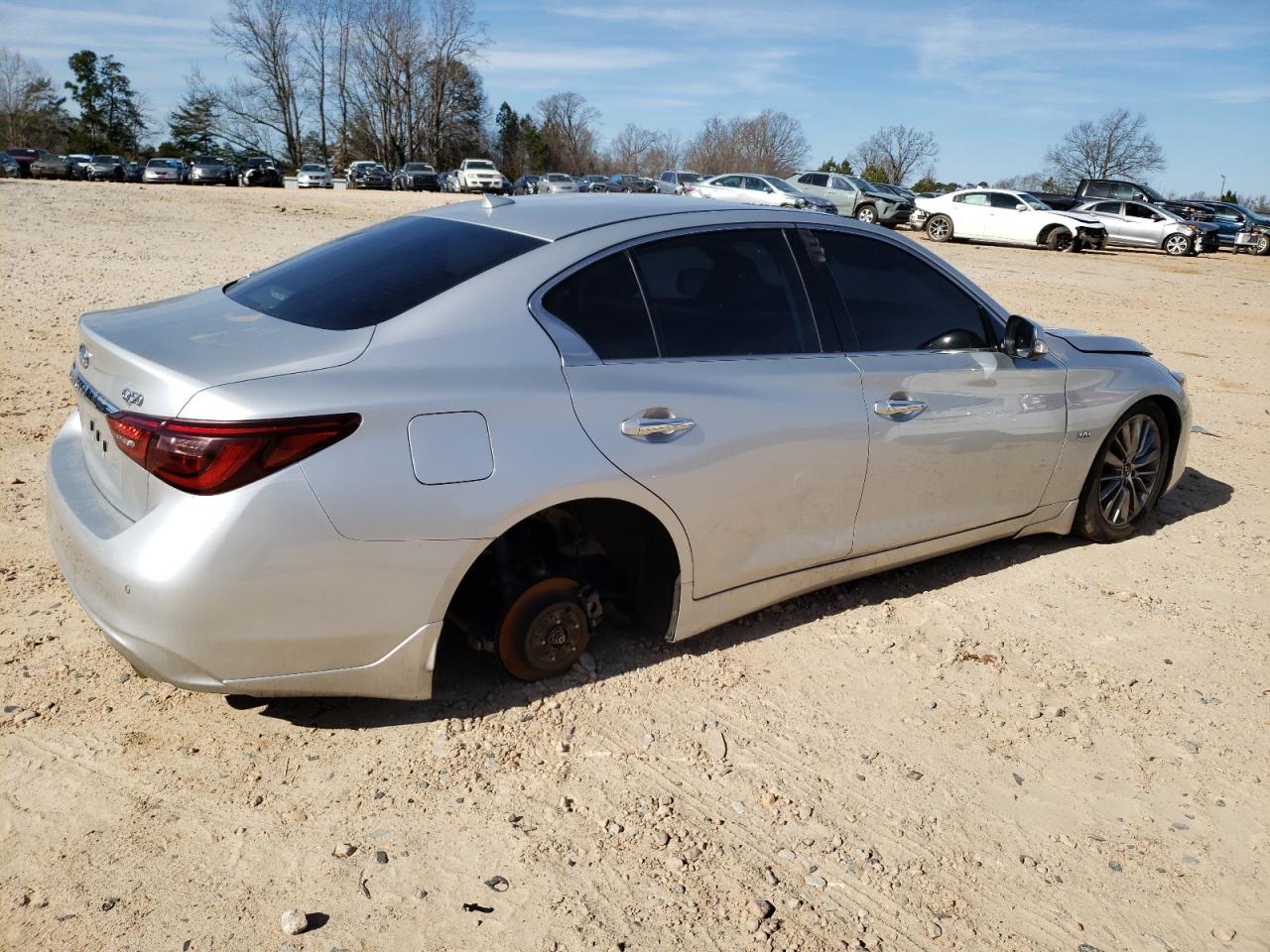2018 Infiniti Q50 VIN JN1EV7AR1JM430159 Copart auction photo, vandalism damage thumbnail 3