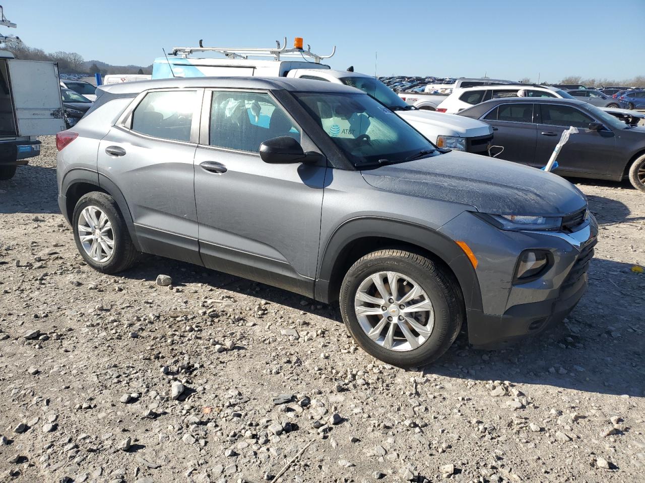 2022 Chevrolet TrailBlazer VIN KL79MMS25NB116319 Copart auction photo, side damage thumbnail 4