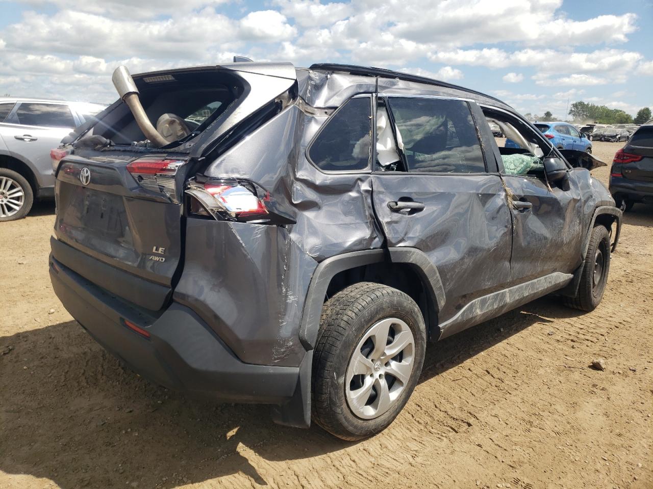 2019 Toyota RAV 4 VIN 2T3F1RFVXKW079268 Copart auction photo, all over / front end damage thumbnail 3