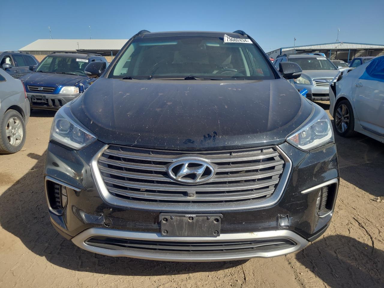 2017 Hyundai Santa Fe VIN KM8SRDHF8HU248978 Copart auction photo, rear end / front end damage thumbnail 5