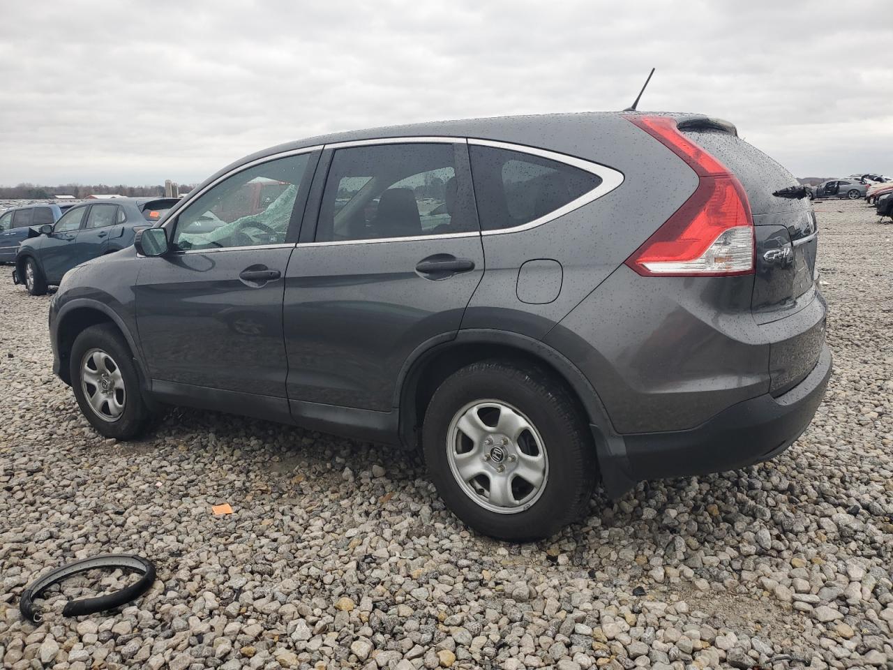 2012 Honda CR-V VIN 2HKRM4H37CH110973 Copart auction photo, top/roof / front end damage thumbnail 2