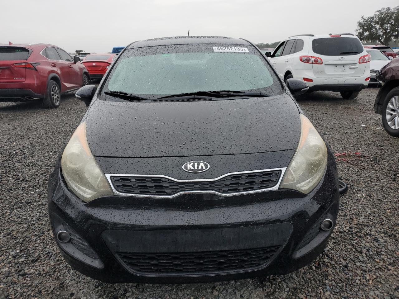 2013 KIA Rio VIN KNADN5A36D6174583 Copart auction photo, side damage thumbnail 5