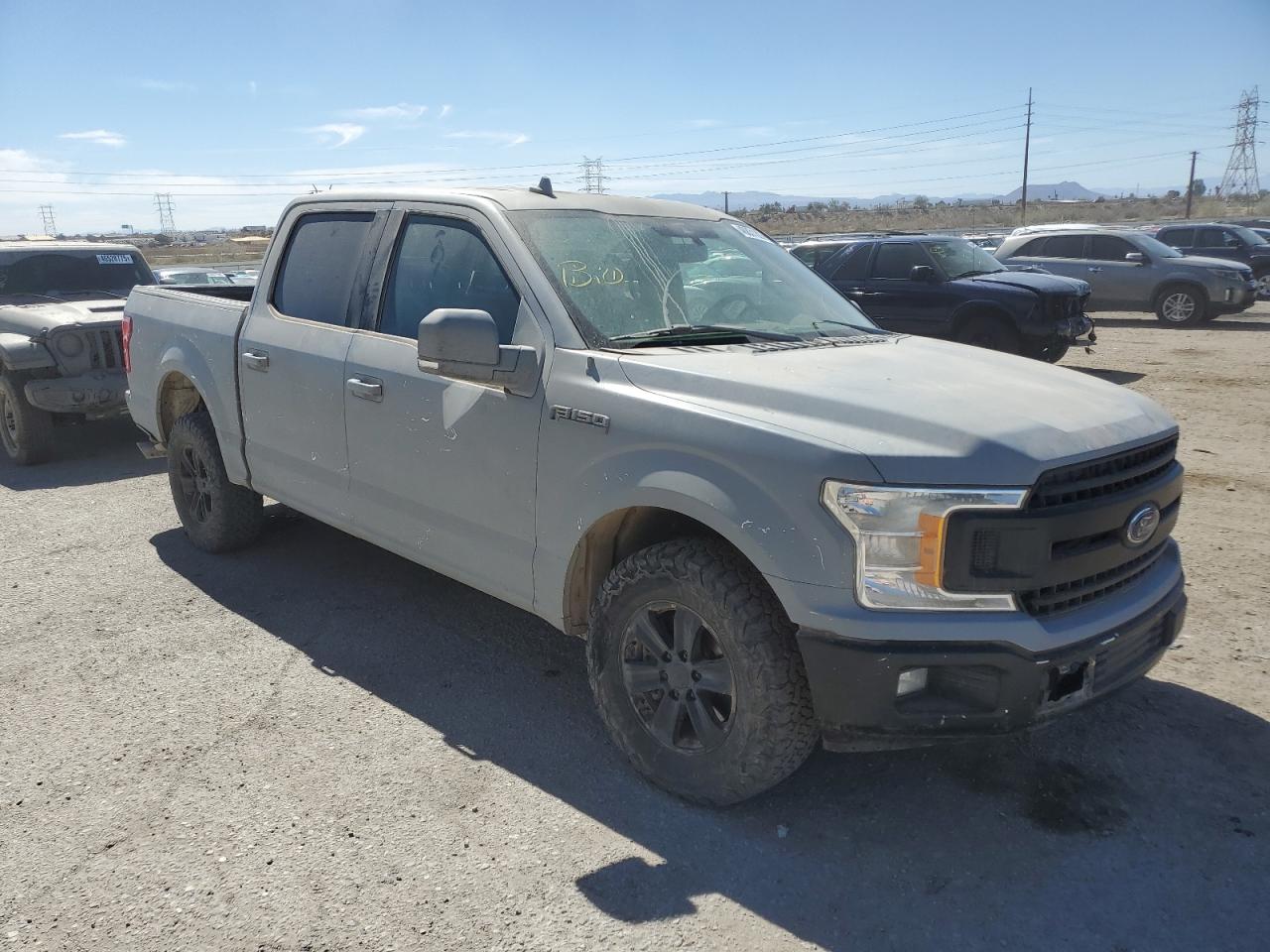 2019 Ford F-150 VIN 1FTEW1C51KKC70153 Copart auction photo, vandalism damage thumbnail 4