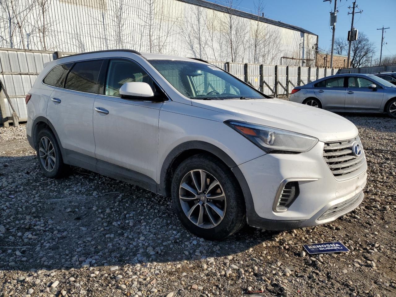 2017 Hyundai Santa Fe VIN KM8SMDHFXHU204320 Copart auction photo, front end damage thumbnail 4