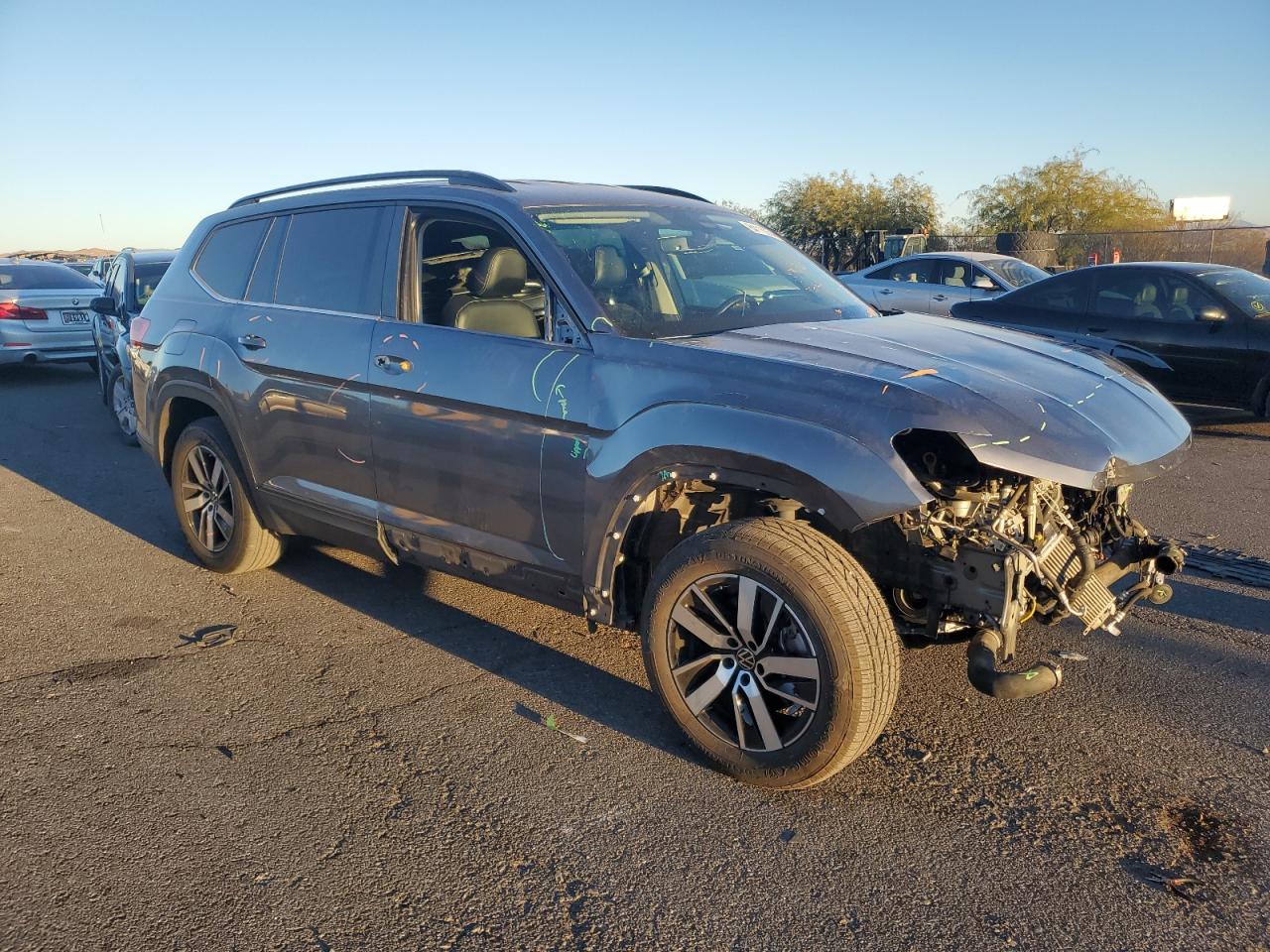2021 Volkswagen Atlas VIN 1V2LP2CA2MC589404 Copart auction photo, front end damage thumbnail 4