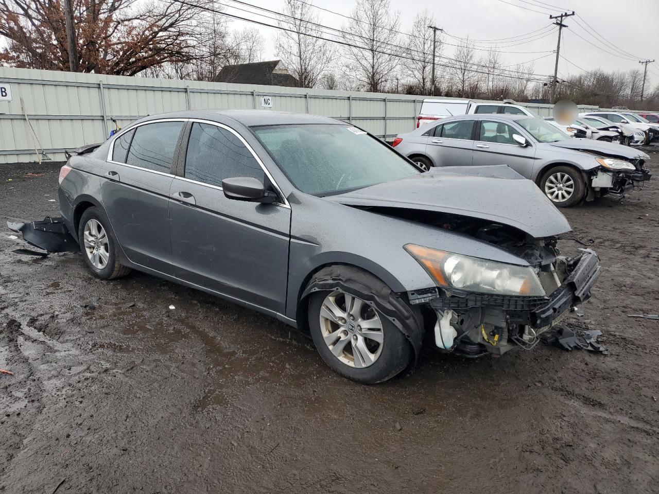 2011 Honda Accord VIN 1HGCP2F65BA021019 Copart auction photo, front end / side damage thumbnail 4