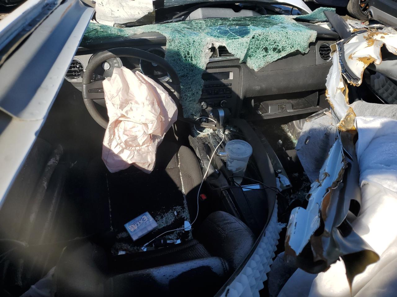 2011 Ford Mustang VIN 1ZVBP8AM6B5132932 Copart auction photo, top/roof damage thumbnail 8
