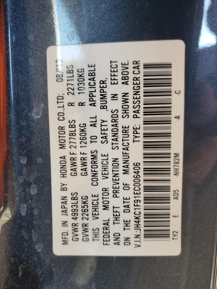 2014 Acura RLX VIN JH4KC1F91EC006406 Copart auction photo, front end damage thumbnail 12