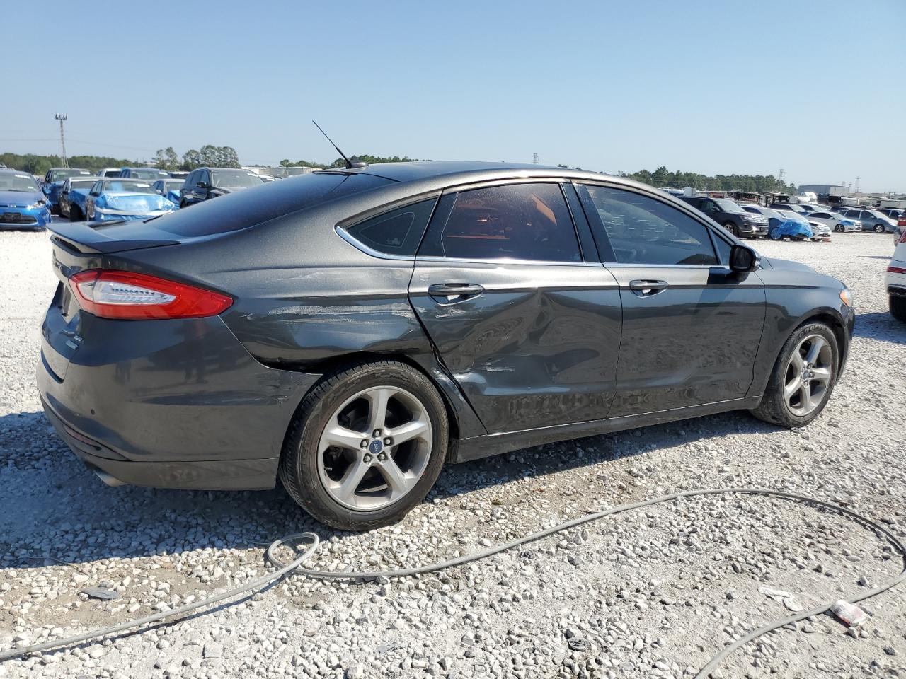 2015 Ford Fusion VIN 3FA6P0HD7FR223857 Copart auction photo, side damage thumbnail 3