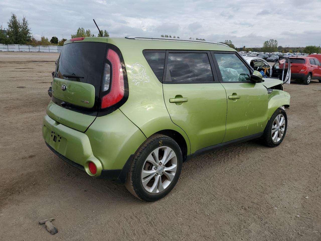 2015 KIA Soul VIN KNDJP3A50F7780125 Copart auction photo, front end / rear end damage thumbnail 3