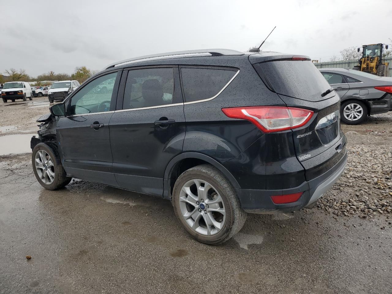 2014 Ford Escape VIN 1FMCU0JX7EUC58900 Copart auction photo, front end / side damage thumbnail 2