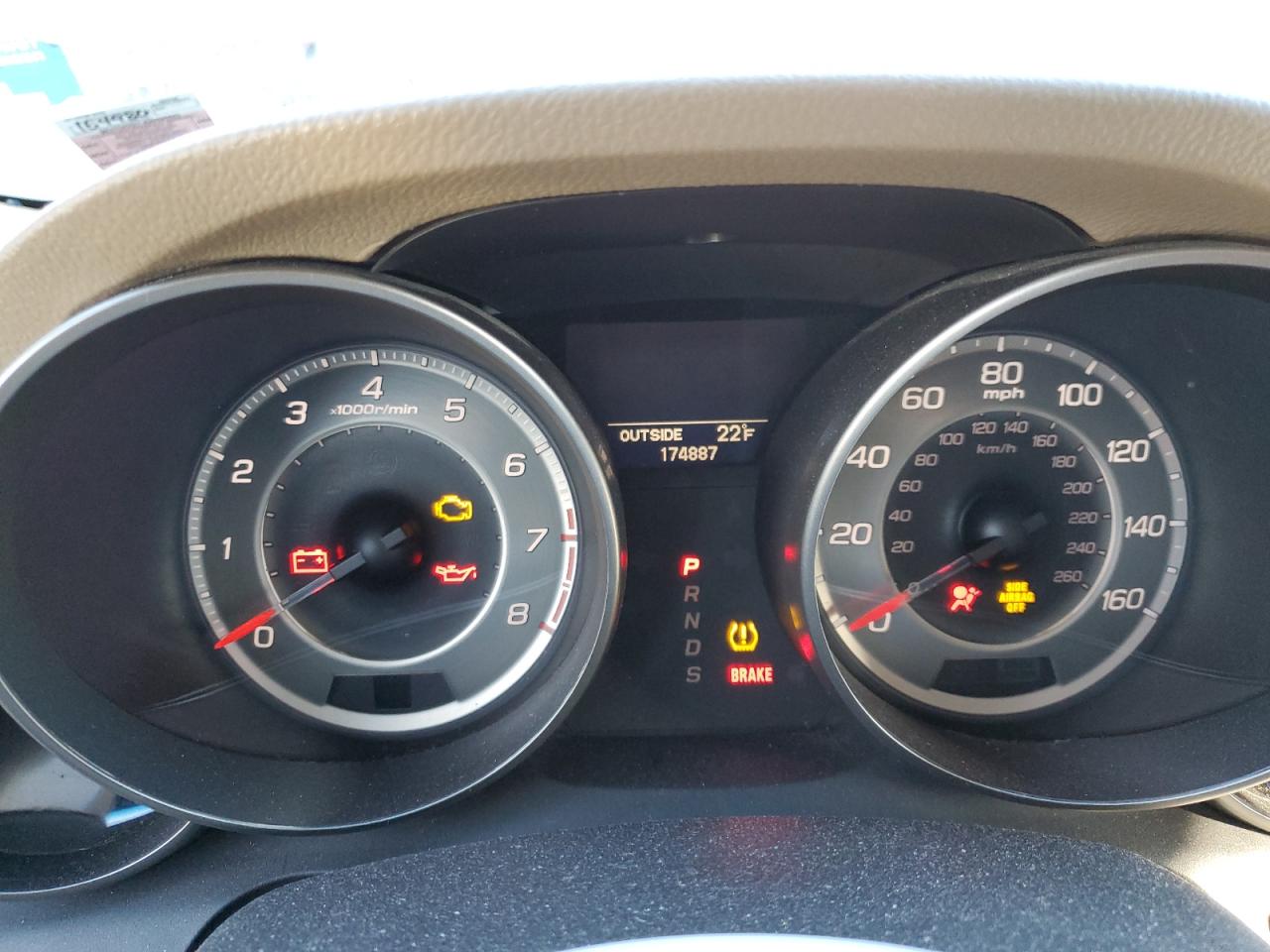 2012 Acura MDX VIN 2HNYD2H37CH544331 Copart auction photo, front end damage thumbnail 9