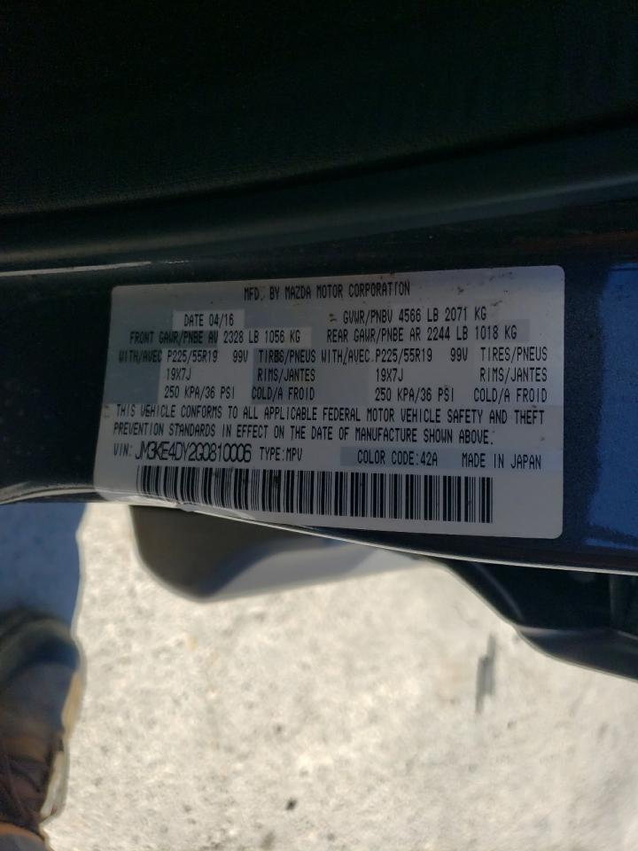 2016 Mazda CX-5 VIN JM3KE4DY2G0810006 Copart auction photo, side damage thumbnail 15
