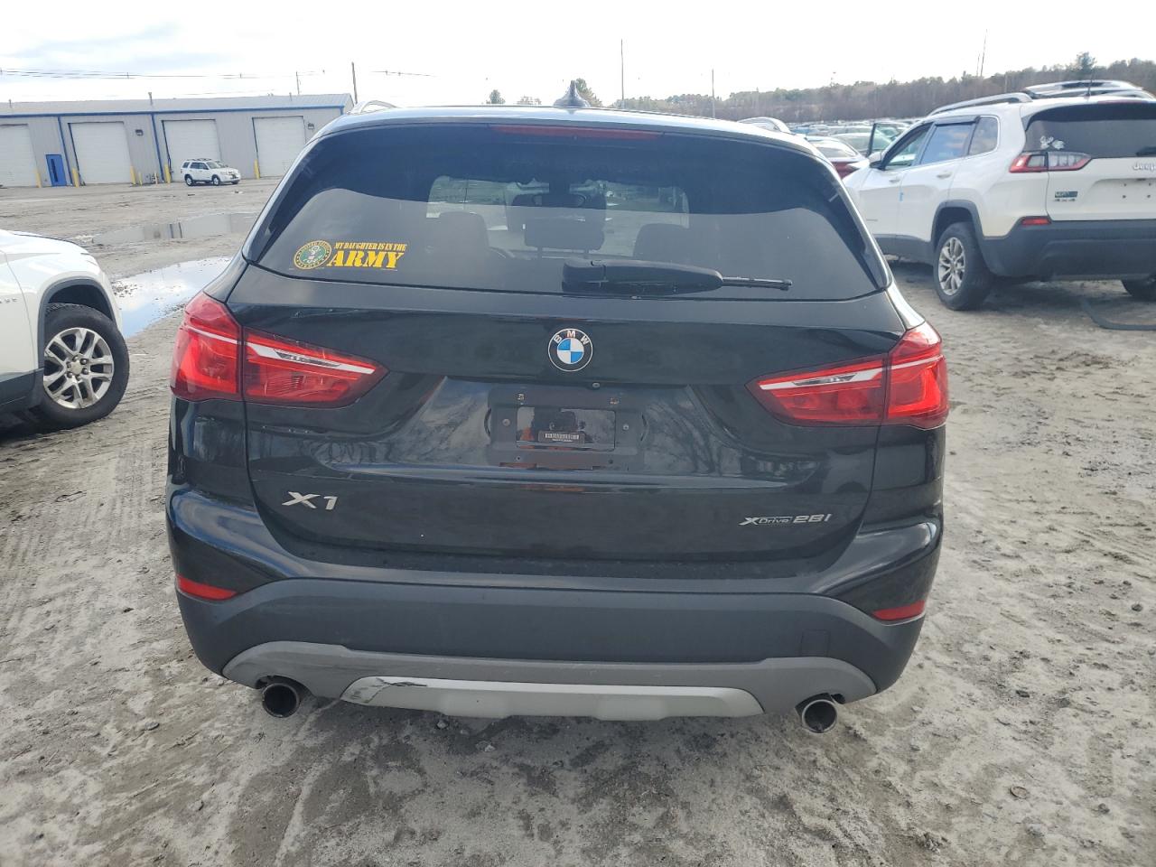 2018 BMW X1 VIN WBXHT3C3XJ3H30084 Copart auction photo, undercarriage / side damage thumbnail 6