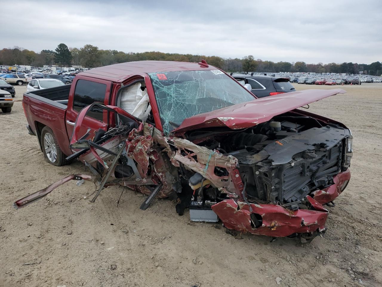 2018 Chevrolet Silverado VIN 3GCUKTEJ1JG444208 Copart auction photo, all over damage thumbnail 4