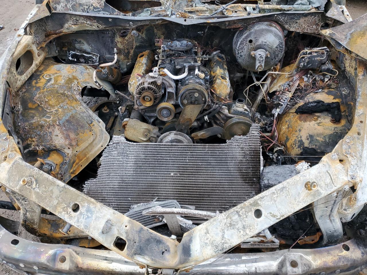 2001 Dodge RAM VIN 1B7HC13Y61J247987 Copart auction photo, burn damage thumbnail 12