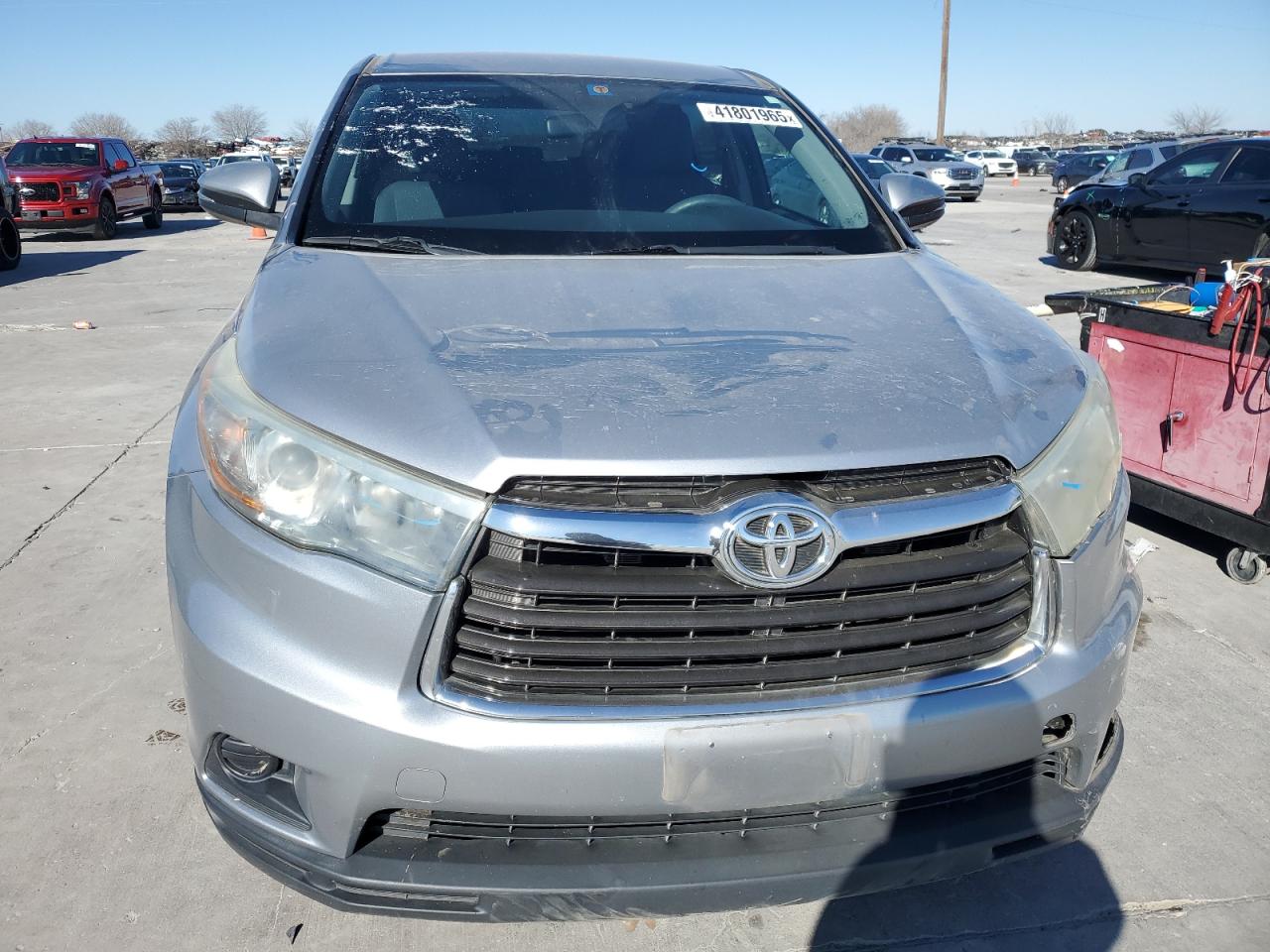 2015 Toyota Highlander VIN 5TDZARFH3FS011134 Copart auction photo, side / front end damage thumbnail 5