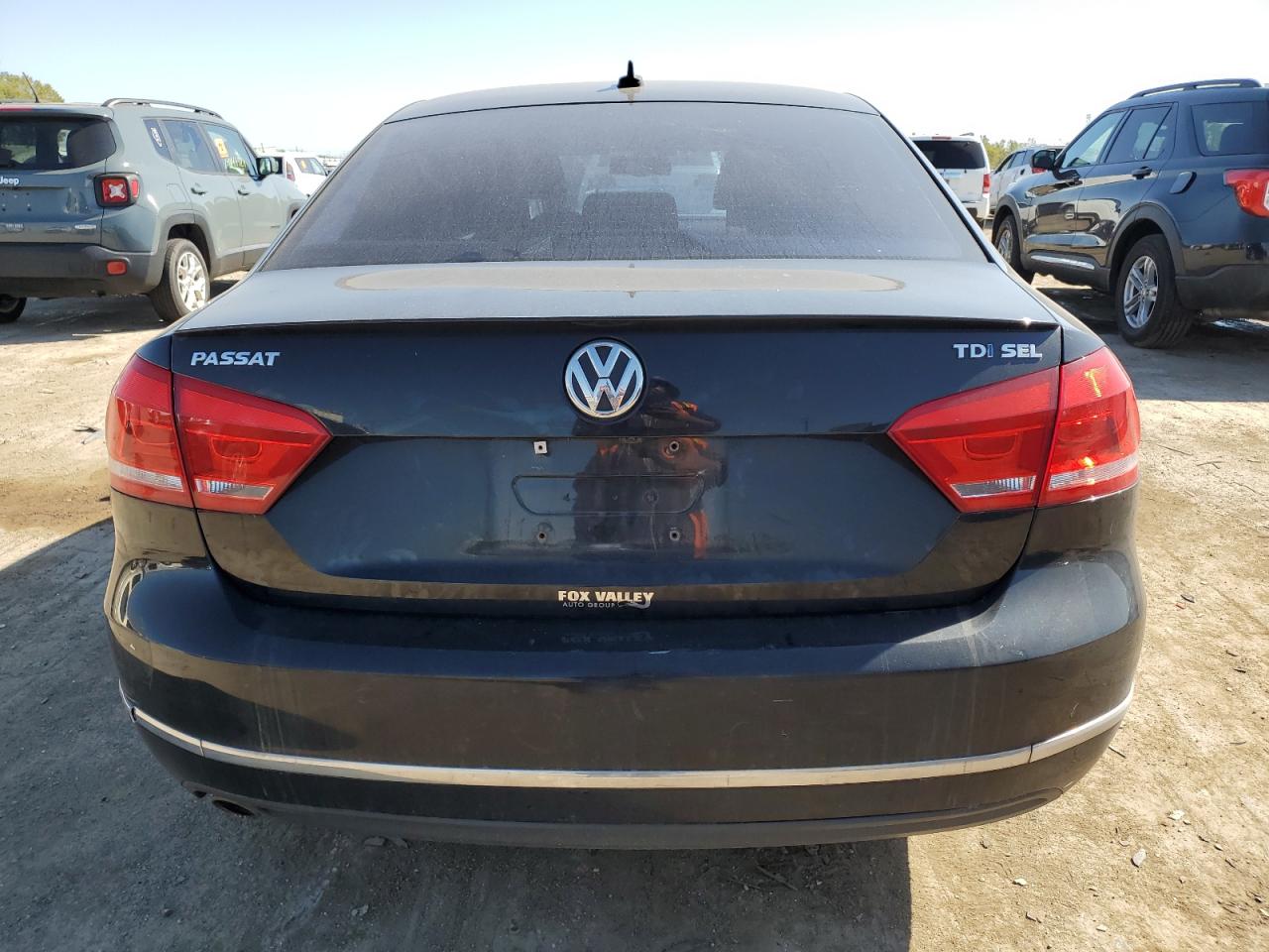 2014 Volkswagen Passat VIN 1VWCN7A3XEC054974 Copart auction photo, front end / undercarriage damage thumbnail 6