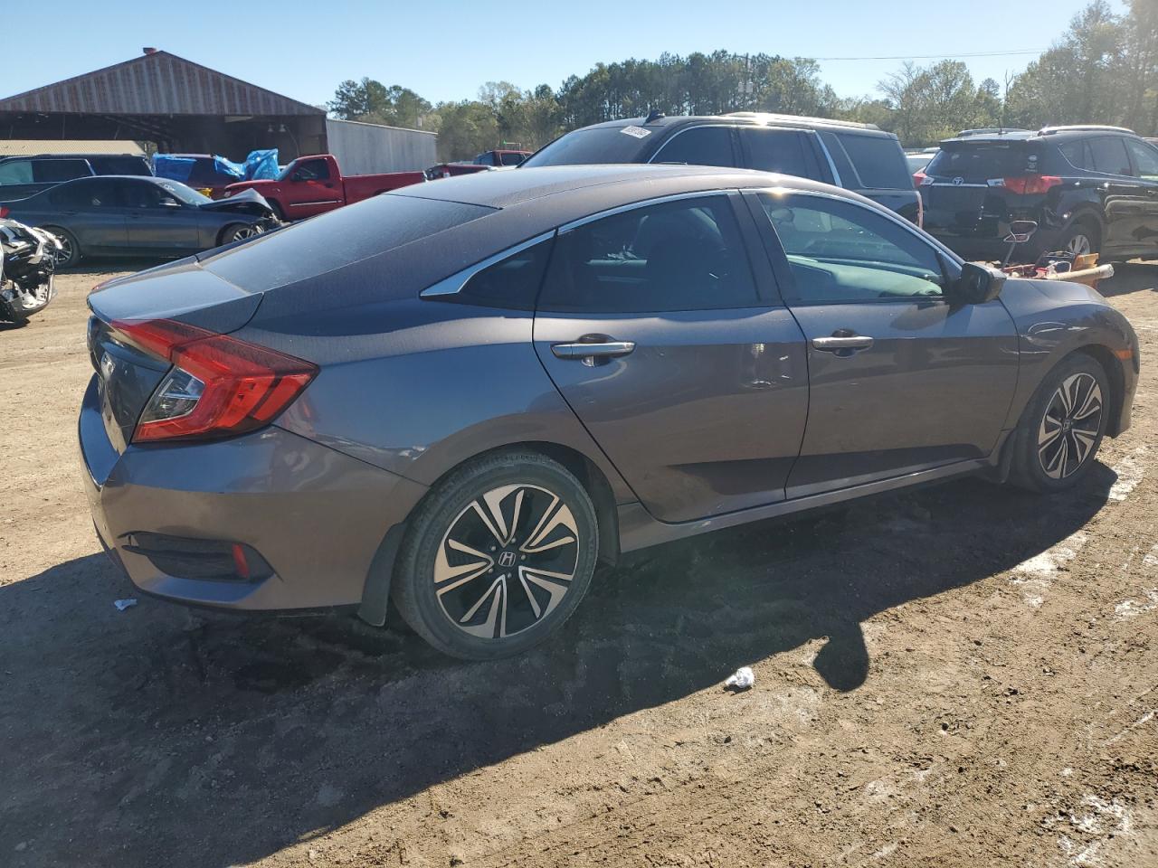2016 Honda Civic VIN 19XFC2F58GE059153 Copart auction photo, side / front end damage thumbnail 3