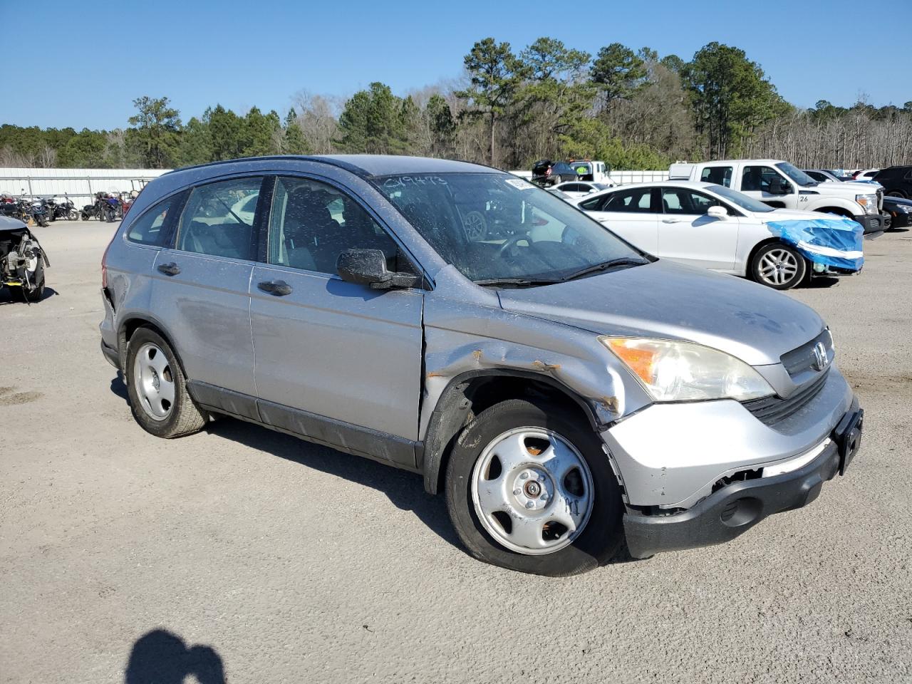 2008 Honda CR-V VIN JHLRE38378C019473 Copart auction photo, front end / rear end damage thumbnail 4