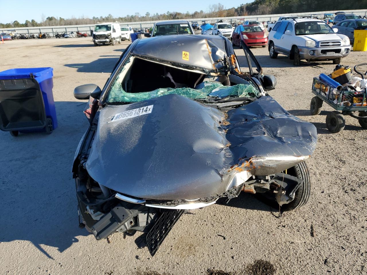 2013 KIA Forte VIN KNAFU4A20D5653276 Copart auction photo, all over damage thumbnail 5