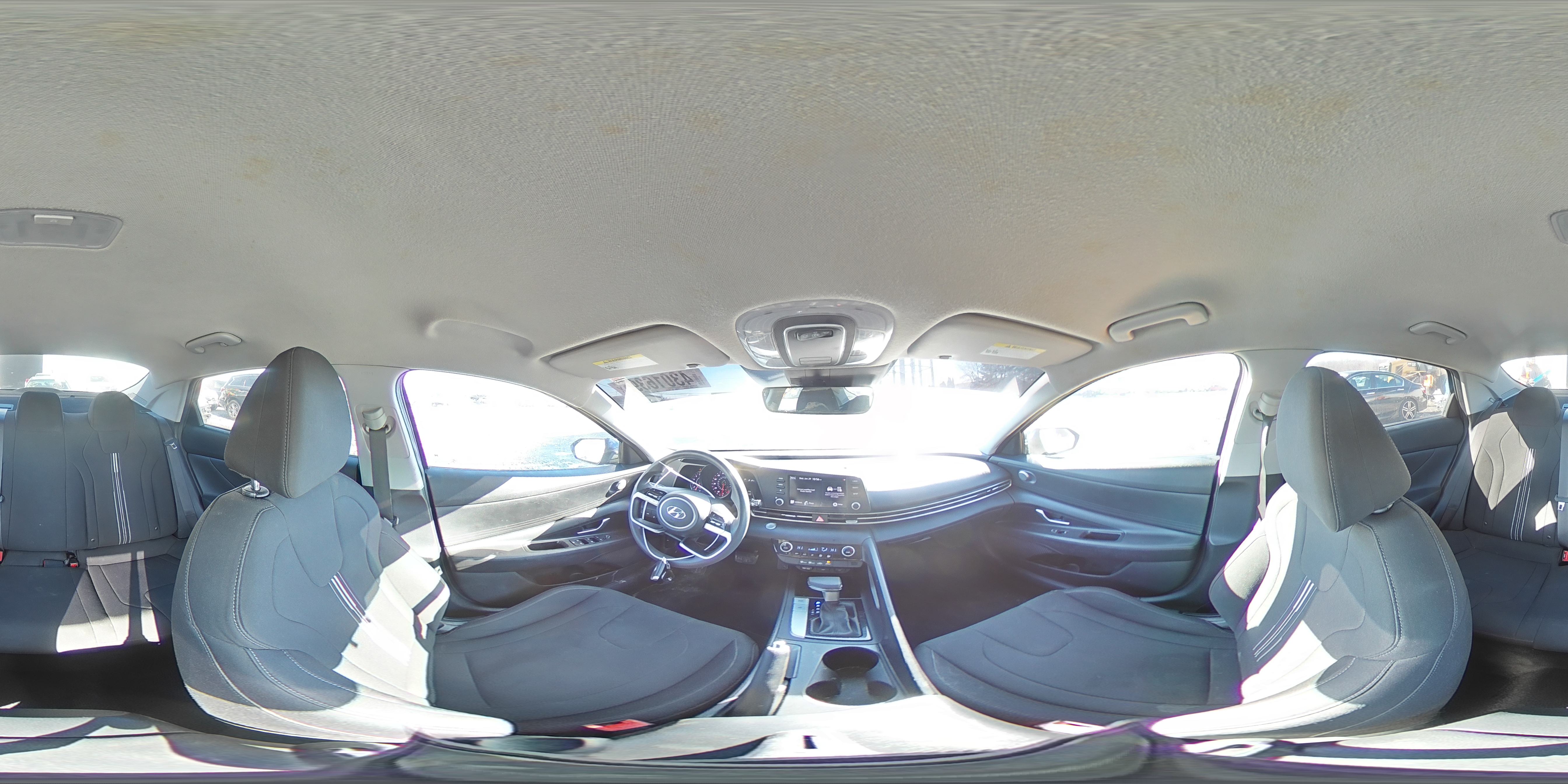 2021 Hyundai Elantra VIN 5NPLM4AG8MH010787 Copart auction photo, rear end / side damage thumbnail 15