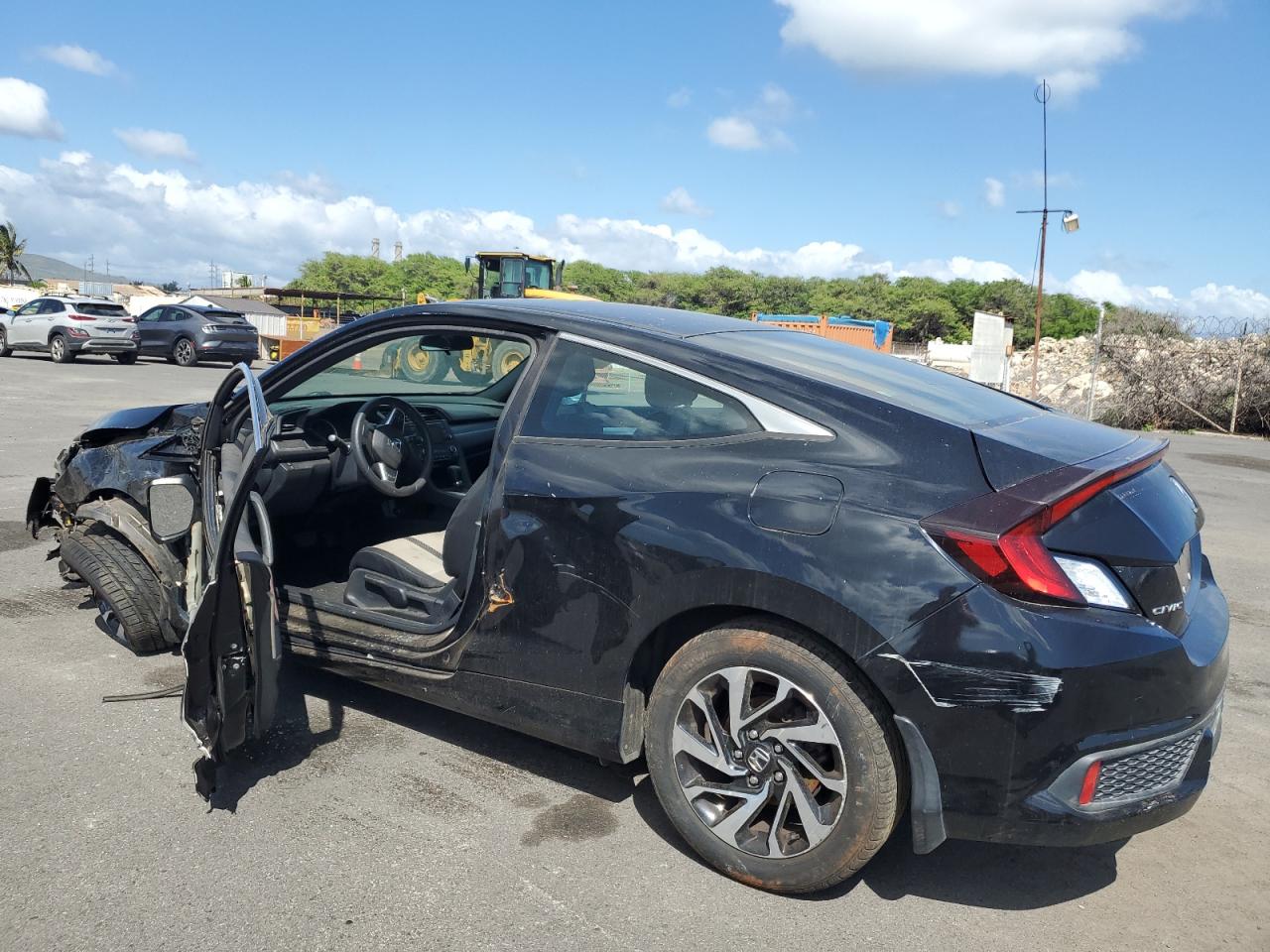 2016 Honda Civic VIN 2HGFC4B58GH304279 Copart auction photo, side / front end damage thumbnail 2