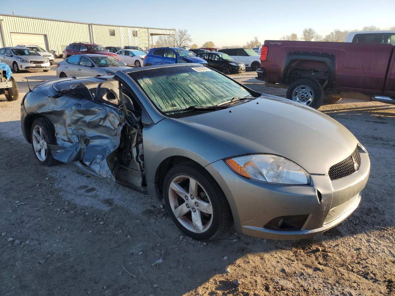 2009 Mitsubishi Eclipse VIN 4A3AL25F89E009076 Copart auction photo, side damage thumbnail 4