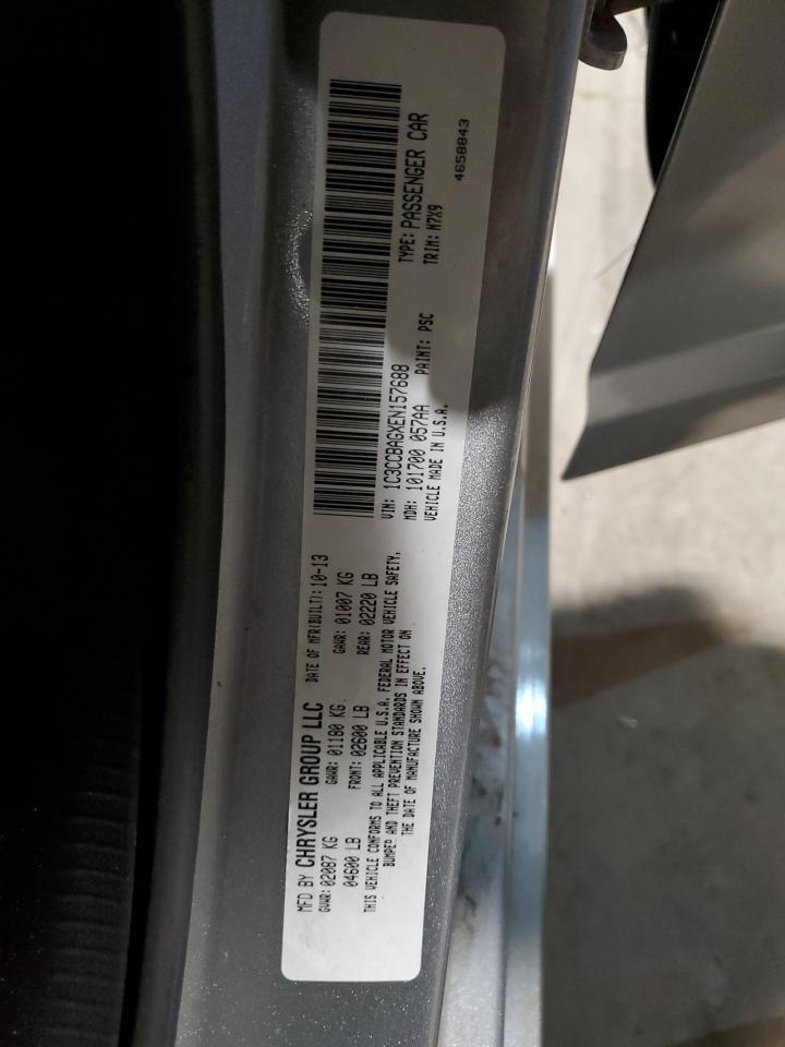 2014 Chrysler 200 VIN 1C3CCBAGXEN157688 Copart auction photo, burn - interior / side damage thumbnail 14