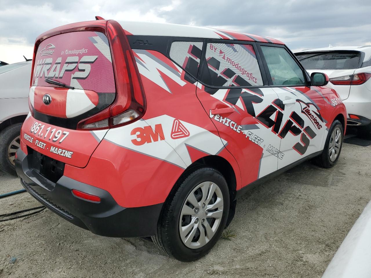 2020 KIA Soul VIN KNDJ23AU5L7123936 Copart auction photo, water/flood damage thumbnail 3