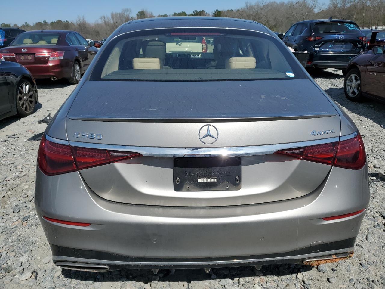 2021 Mercedes-Benz S-klasse VIN W1K6G7GB3MA056414 Copart auction photo, front end damage thumbnail 6