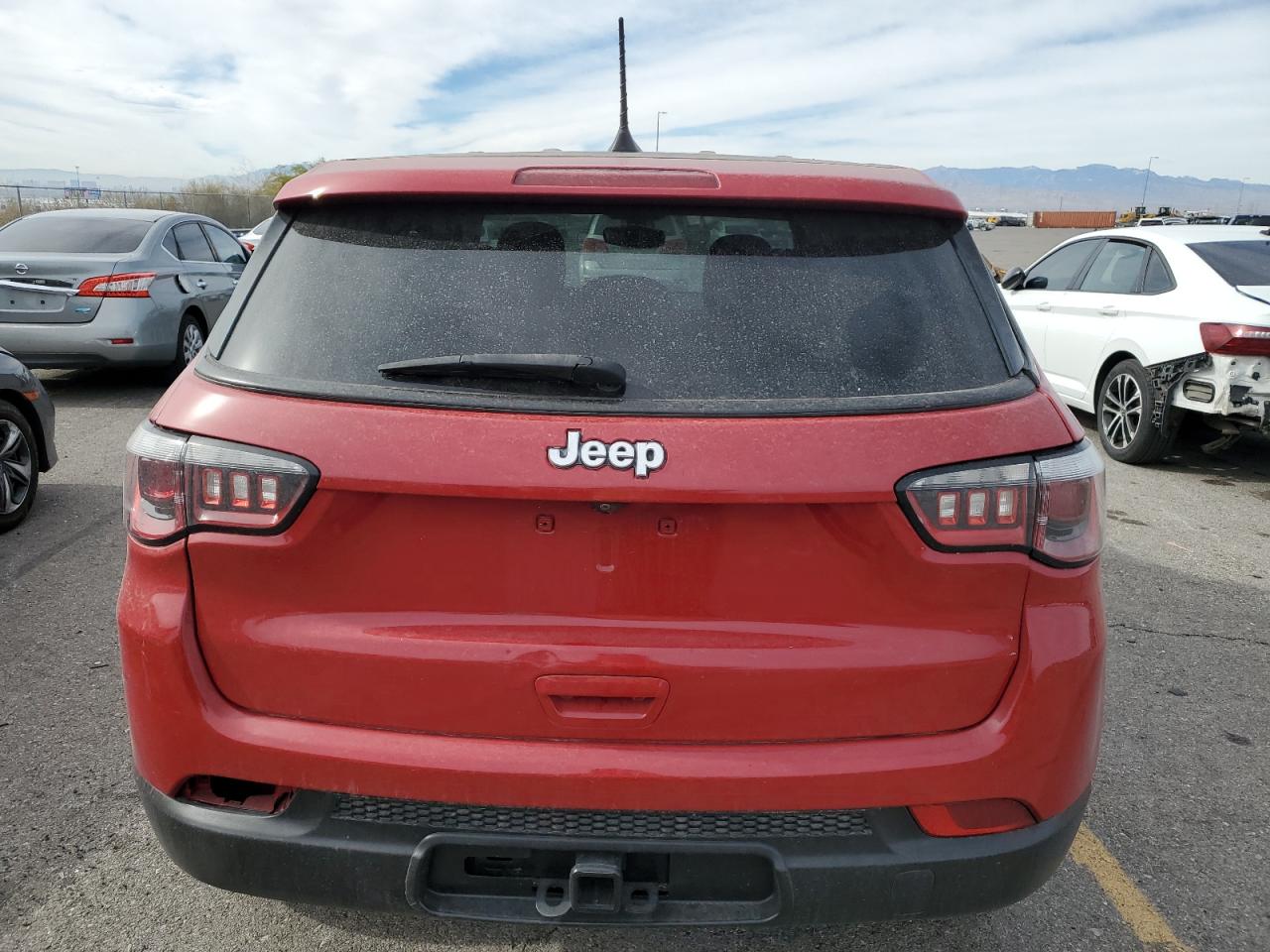 2018 Jeep Compass VIN 3C4NJCAB4JT411393 Copart auction photo, water/flood / front end damage thumbnail 6