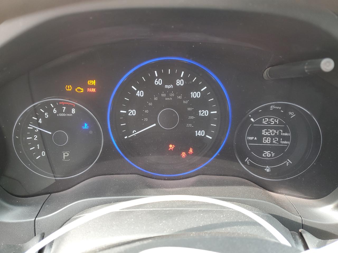 2016 Honda HR-V VIN 3CZRU6H3XGM710392 Copart auction photo, front end damage thumbnail 9