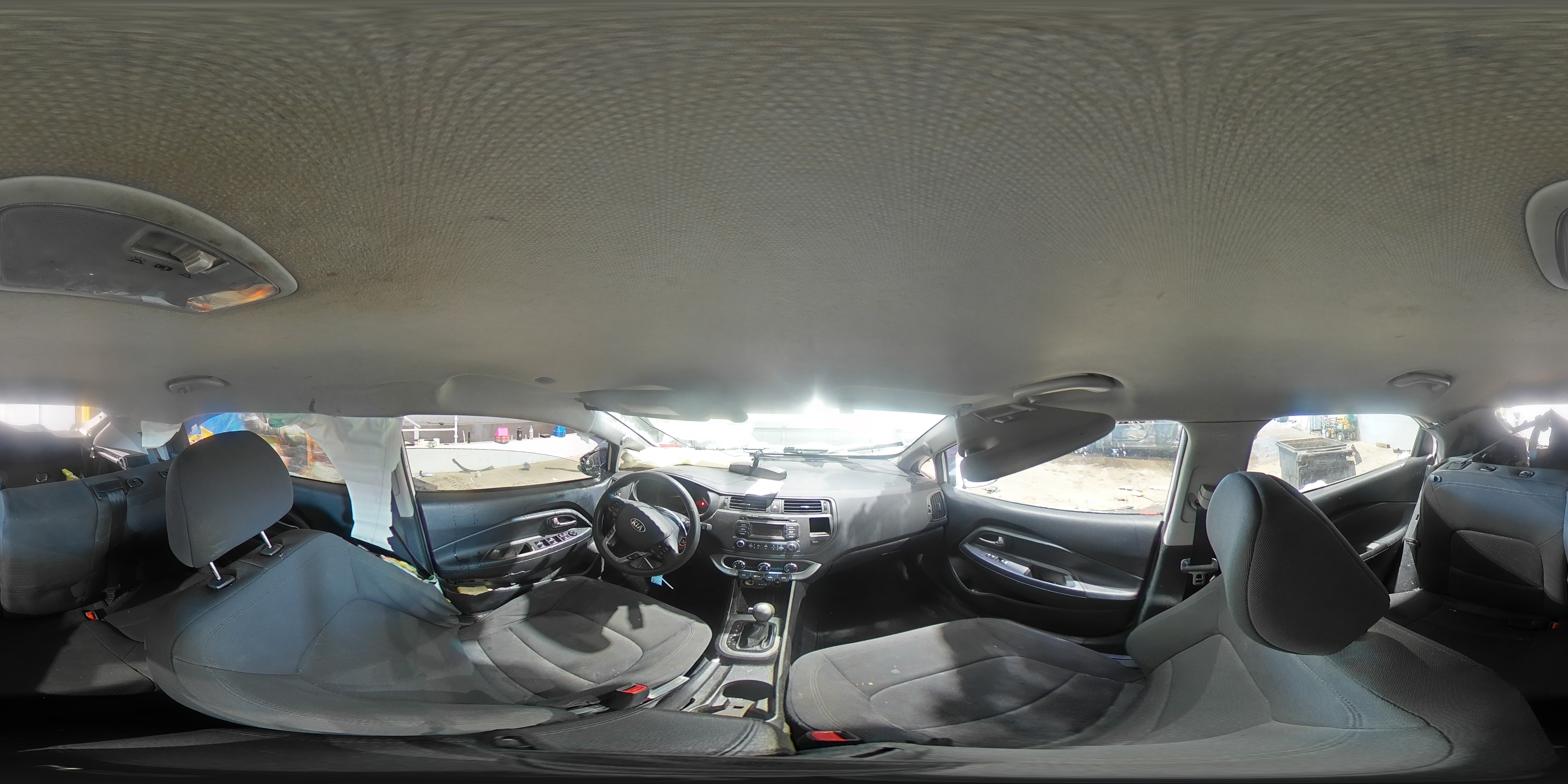 2013 KIA Rio VIN KNADN5A31D6301045 Copart auction photo, rear end / side damage thumbnail 15