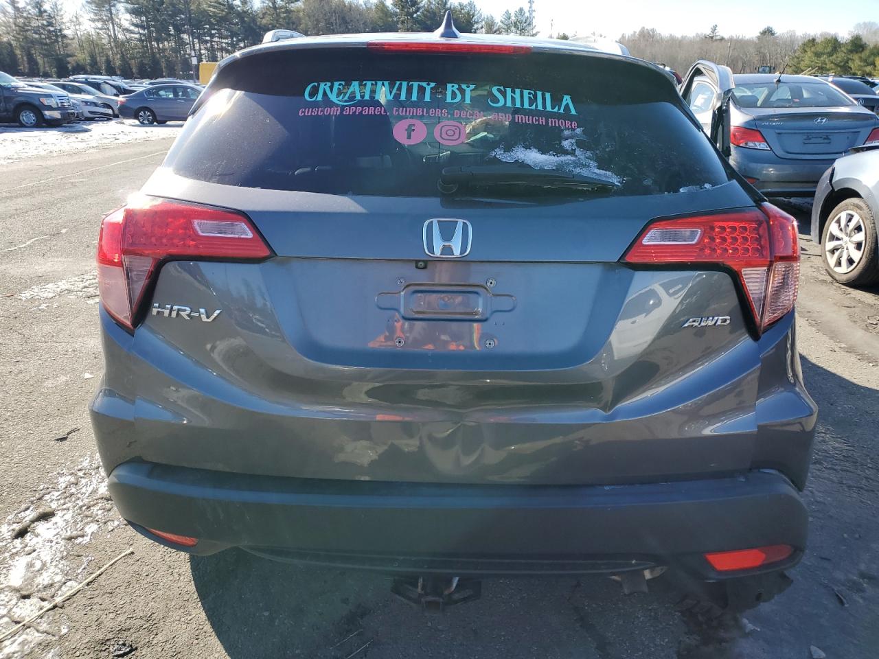2016 Honda HR-V VIN 3CZRU6H78GM734404 Copart auction photo, all over damage thumbnail 6