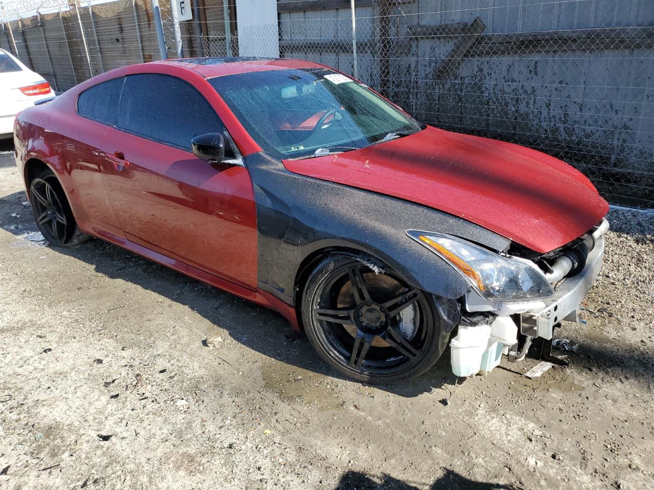2015 Infiniti Q60 VIN JN1CV6EK5FM870245 Copart auction photo, front end damage thumbnail 4