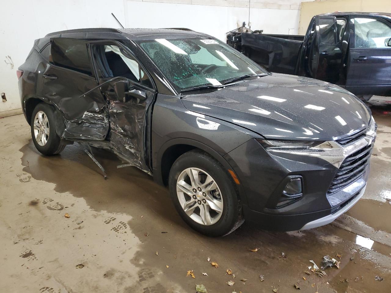 2021 Chevrolet Blazer VIN 3GNKBHRS7MS549576 Copart auction photo, side / rear end damage thumbnail 4