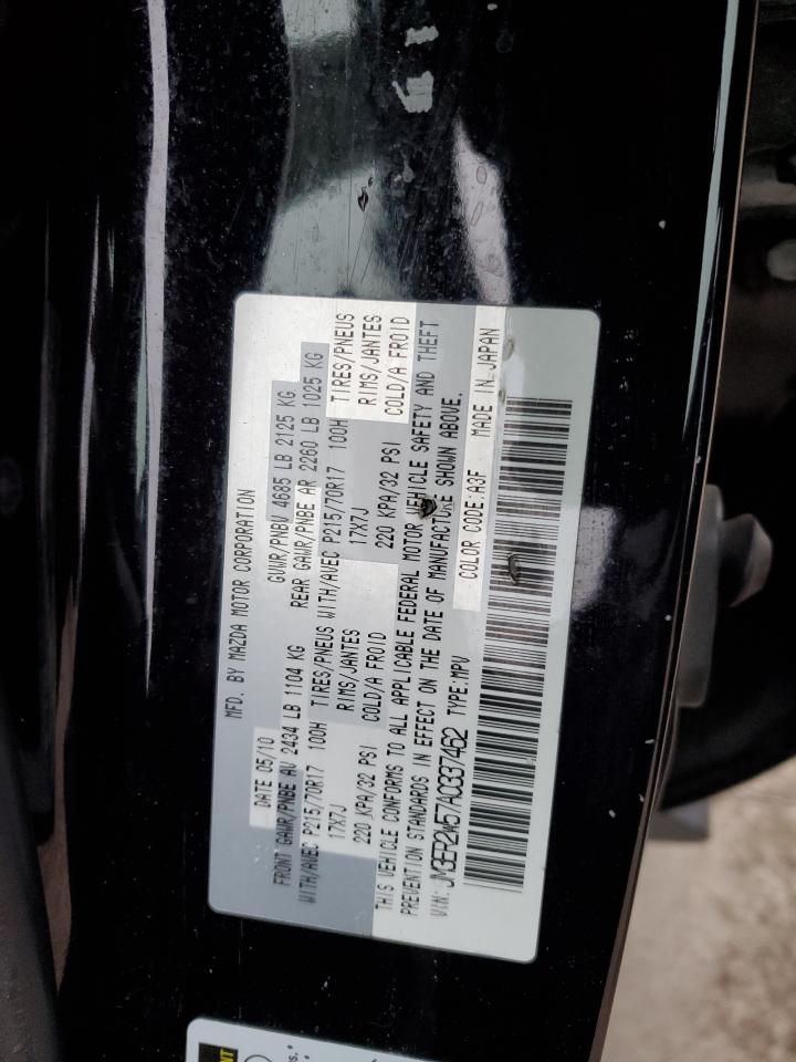 2010 Mazda CX-7 VIN JM3ER2W57A0337462 Copart auction photo, side / minor dent/scratches damage thumbnail 13