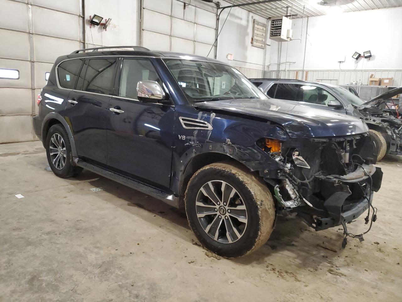 2018 Nissan Armada VIN JN8AY2NC6J9554804 Copart auction photo, front end / minor dent/scratches damage thumbnail 4
