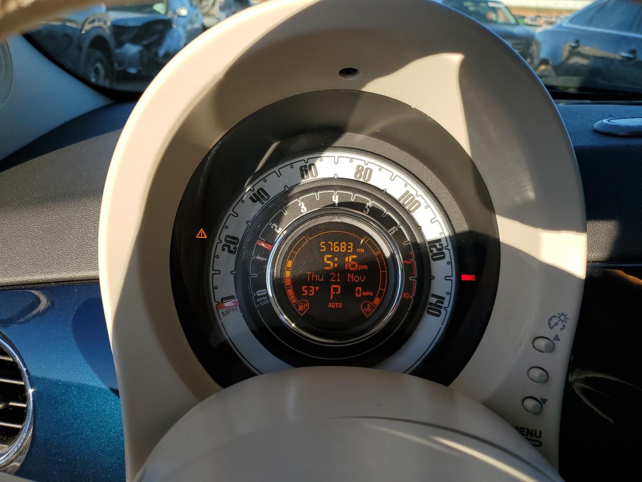 2014 Fiat 500 VIN 3C3CFFCRXET288228 Copart auction photo, rear end damage thumbnail 9